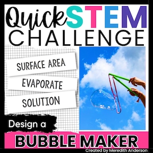 STEM Challenge Design a Bubble Maker End of School Year Outdoor STEM Field Day Activity
