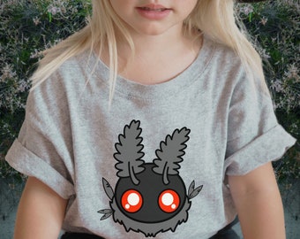 Camicia Mothman, Point Pleasant, Camicia unisex, Camicia Cryptid, Cryptidcore, Cryptids, Abbigliamento per bambini Goth, Punk Kid, Alt Youth, Halloween giovanile