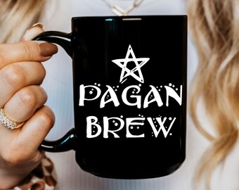 Pagan Brew Coffee Mug, Witchy Mug, Witch Gift For Pagan Holiday, Witchy Stuff, Pagan Gift