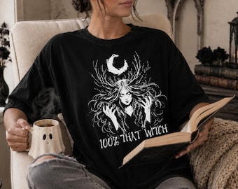 That Witch Shirt, Crescent Moon Witch Gift For Pagan Holiday, Wiccan Solstice Equinox, Sabbat, Witchy Stuff