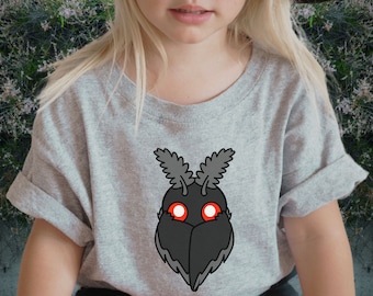 Mothman Shirt, Point Pleasant, Unisex Shirt, Cryptid Shirt, Cryptidcore, Cryptids, Goth Kids Clothes, Punk Kid, Alt Youth, Youth Halloween