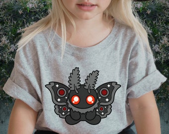 Camicia Mothman, Point Pleasant, Camicia unisex, Camicia Cryptid, Cryptidcore, Cryptids, Abbigliamento per bambini Goth, Punk Kid, Alt Youth, Halloween giovanile