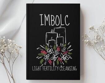 Imbolc Hardcover Journal, Witchy Journal, Witch Gift, Witch Decor, Spring Equinox, Gothic Witchy Stuff, Festival Of Brigid Lined Notebook