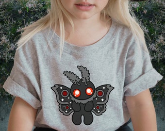 Camicia Mothman, Point Pleasant, Camicia unisex, Camicia Cryptid, Cryptidcore, Cryptids, Abbigliamento per bambini Goth, Punk Kid, Alt Youth, Halloween giovanile