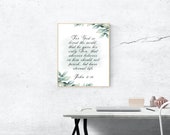 Bible Verse Printable Wall Art,Nursery Decor,Bible Verse Print,Scripture poster,Bible Quotes, For God so Loved the world,John 3,16,Gold Text
