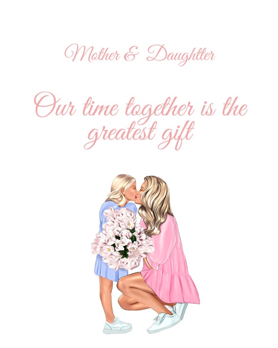 Personalised Mother and Daughter Print, Birthday Gift for Mum, Custom  Family, Personalized Gifts for Mom From Daughter, DIGITAL (Instant  Download) 