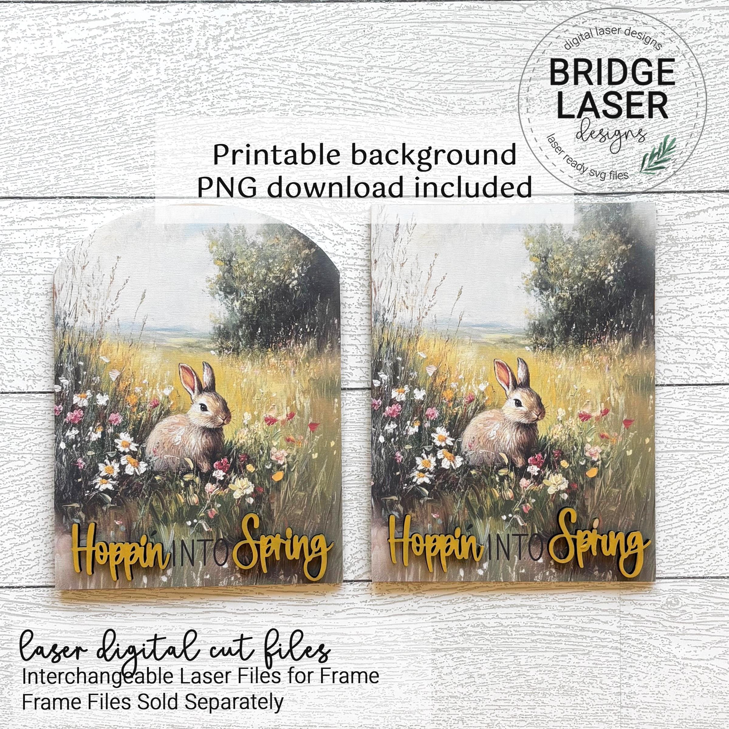 Spring Laser Files Spring Laser Cut Files and Printable PNG, Interchangeable Printable PNG ...