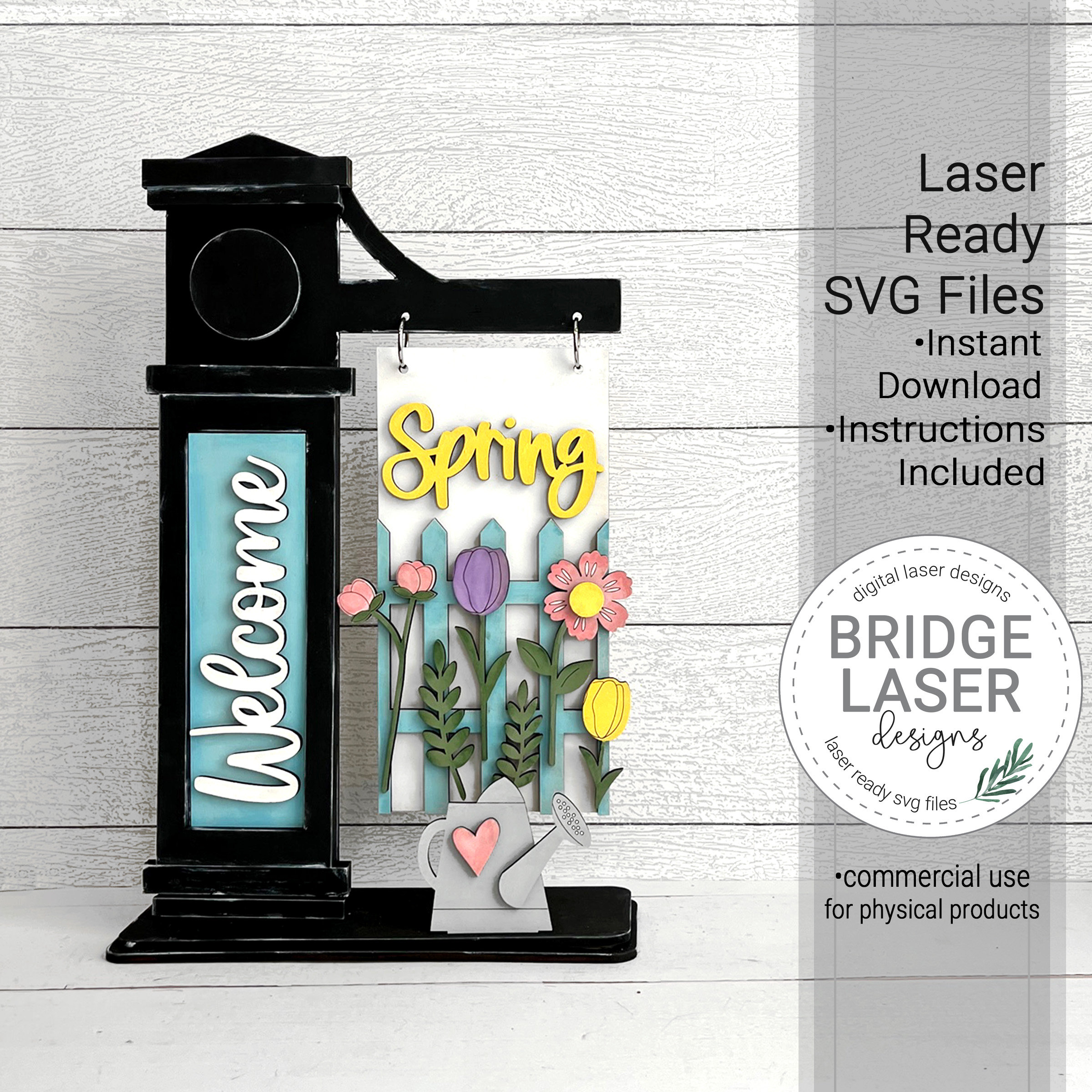 Spring Laser Files Spring Interchangeable Laser Cut File, Spring Laser File SVG, Spring ...
