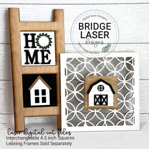 Farmhouse Laser Cut Files, Farmhouse Interchangeable Sign Bundle SVG ...