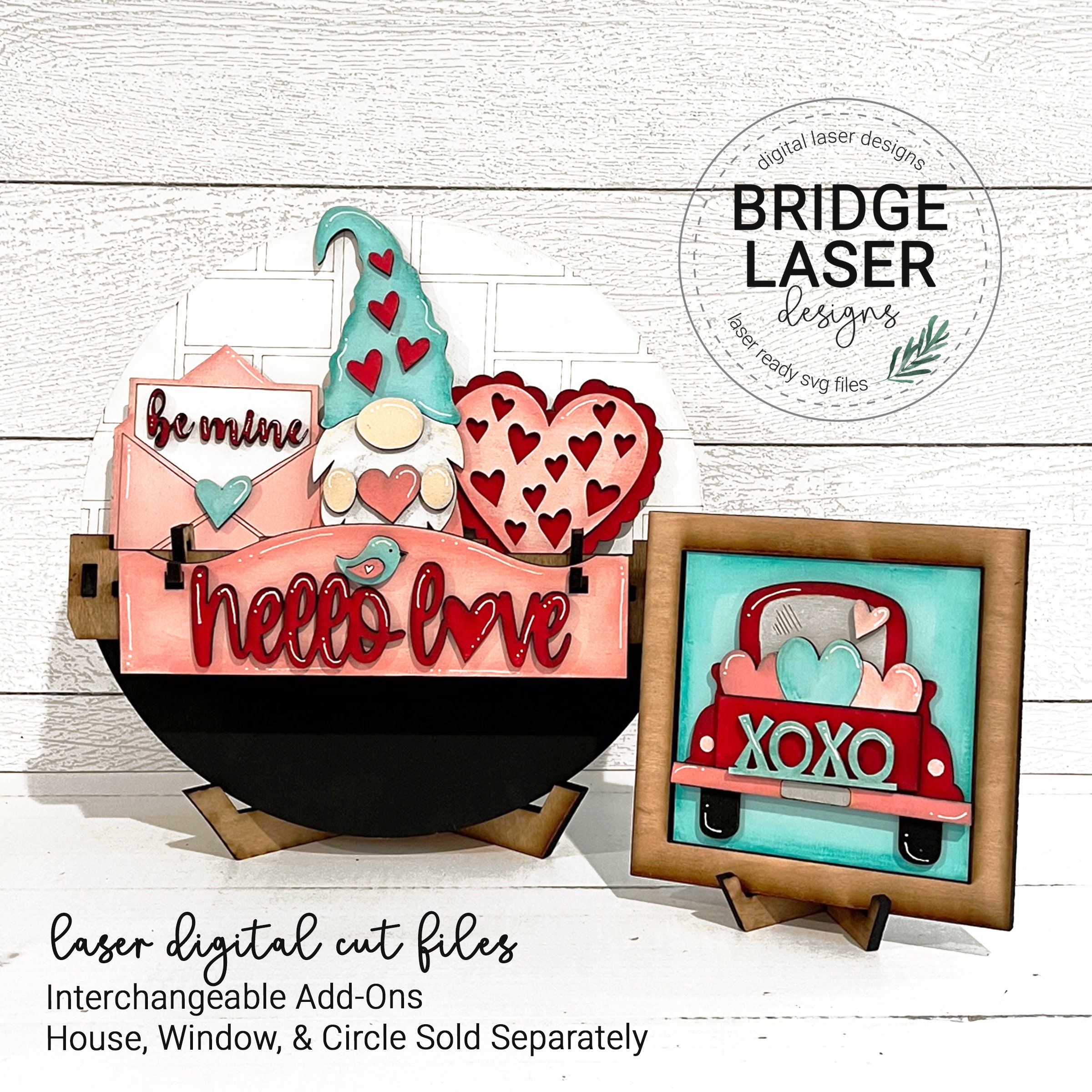 Valentine’s Day Laser Cut File Valentine Interchangeable - Etsy