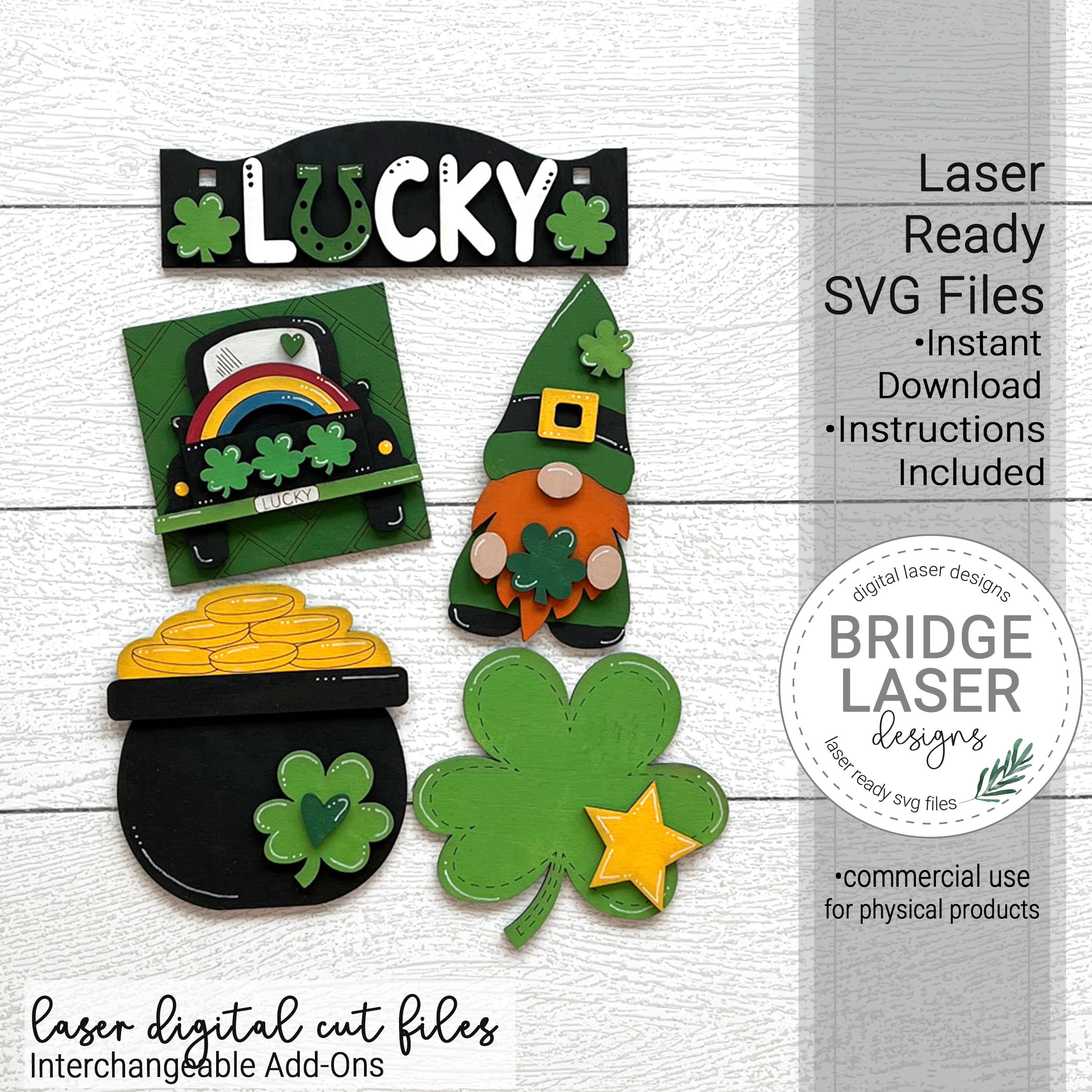 St. Patricks Day Earrings Svg, Laser Cut File, Irish Design Files