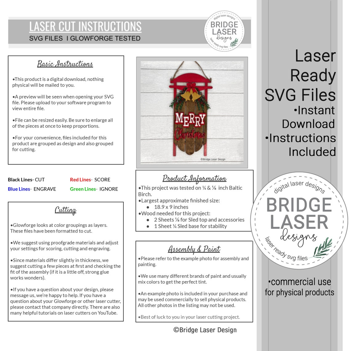 Merry christmas sled and go