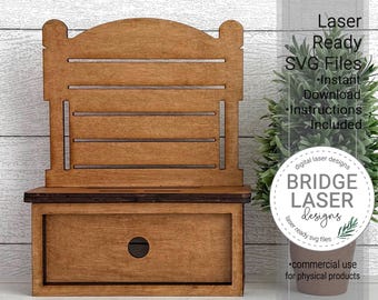 Advent Shelf Laser Cut File, Holiday Countdown Interchangeable Laser File, Interchangeable Advent Calendar Laser File, Holiday Laser Files