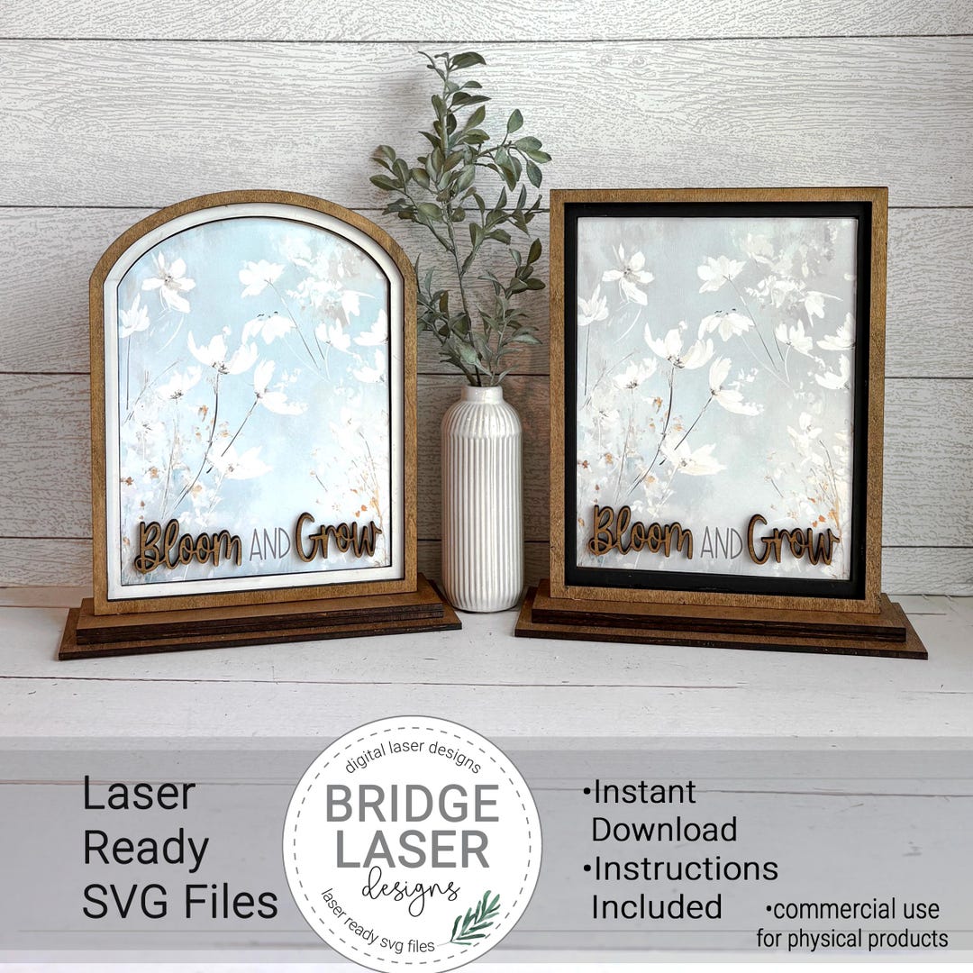 Spring Laser Files Summer Laser Cut Files and Printable PNG, Interchangeable Printable PNG ...