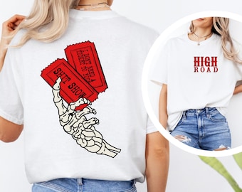 High Road Graphic Shirt, High T-shirt, Cow Print Shirt, Birthday Gift Girl, Meme Shirt, Yellowbush Road Shirt, K W Shirt, Crazy Music Shirt,