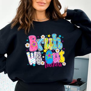 Bruh We Out Teachers Sweatshirt, Summer Teacher Sweat, Teacher Appreciation Sweat, Preppy Teacher Sweat, Summer Break Teacher gift color