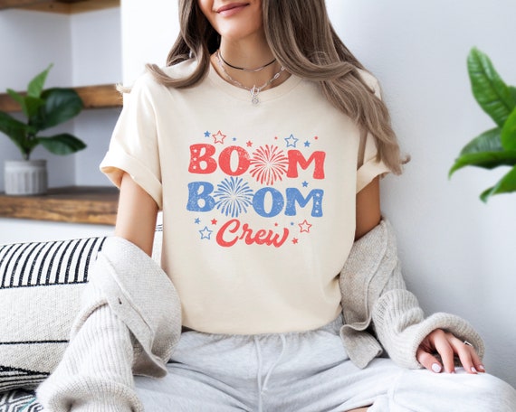 Boom T-Shirt - Red Box White Letters Boom T-Shirt - Red Box White Letters