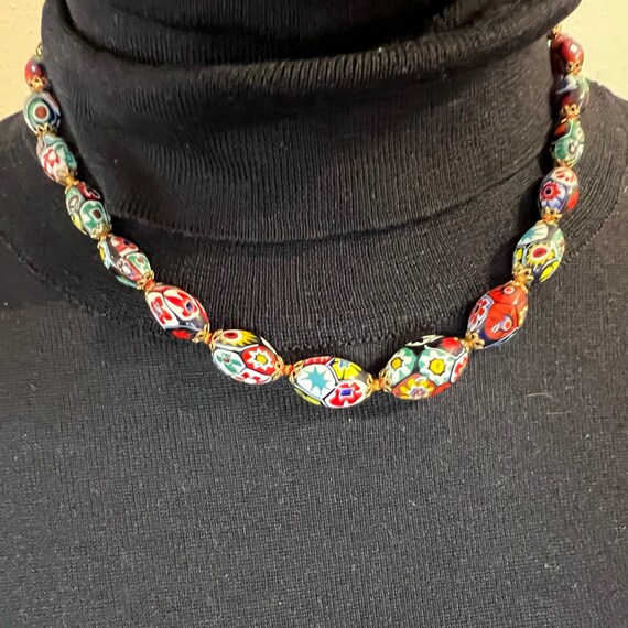 GlassOfVenice Pendente Croce Millefiori Multicolor – Autentico Vetro Di Murano Fatto A Mano