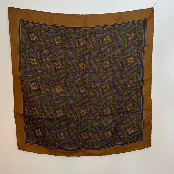 Vintage Oversized Silk Pocket Square/Scarf - image 4