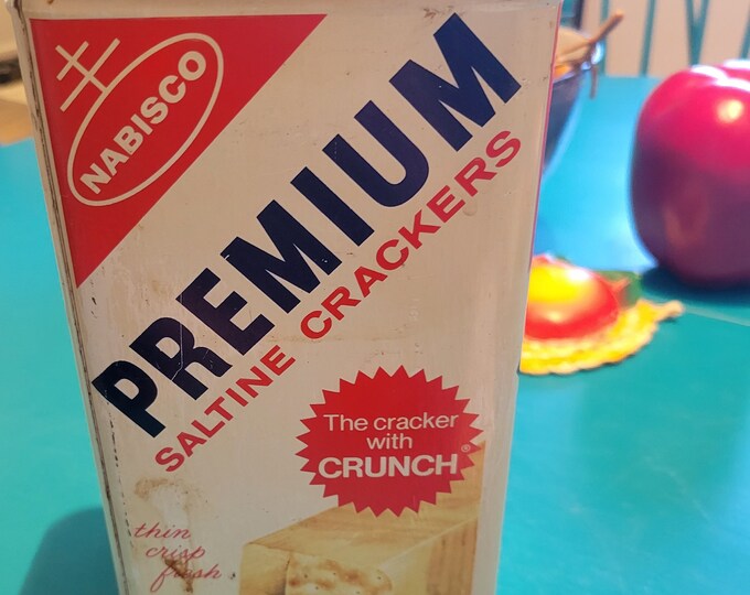 Nabisco Premium Saltine Cracker Tin Etsy
