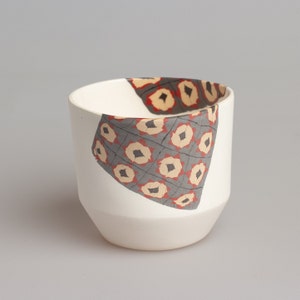 Unique Fusion - Handmade Nerikomi Porcelain Matcha Bowl for Matcha Tea and a Chic Tea Experience, Elevating Your Tea Time to New Heights