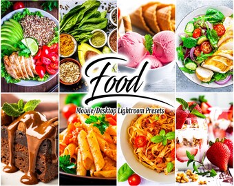 10 Lightroom Presets, Food Lightroom Presets for Mobile and Desktop, Blogger Influencer Photo Filters, Kitchen Lifestyle Preset