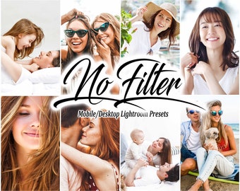 10 paramètres prédéfinis Lightroom, pas de filtre pour les filles Paramètres prédéfinis Lightroom pour mobiles et ordinateurs de bureau, filtres photo pour influenceurs de blogueurs, style de vie lumineux