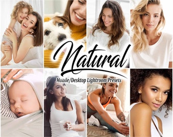 10 preimpostazioni Lightroom, preimpostazioni Natural Lightroom per dispositivi mobili e desktop, filtri fotografici per blogger e influencer, preimpostazioni per stile di vita con luce intensa