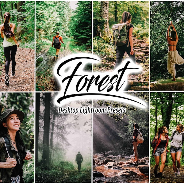 Lightroom Presets 10, Forest Outdoor Lightroom Presets  Mobile Desktop, Spring Nature, Nature Green Landscape,  Natural Earthy Photo Filters