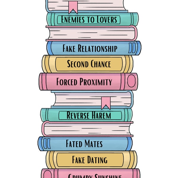 Romance Tropes Pile - SVG