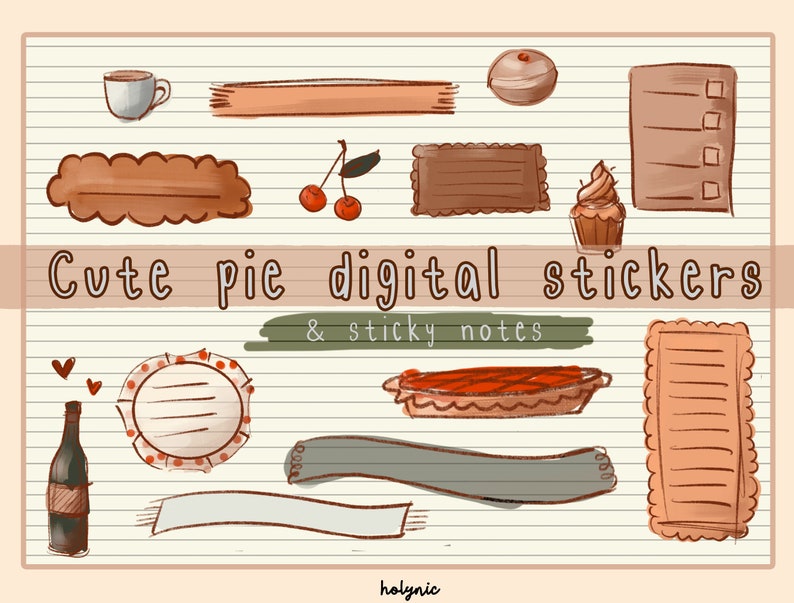 Content List Sticker Planner Stickers, Precropped, Functional Stickers, Washi Tape, Bullet ...