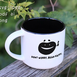 Kaffee Digital geschnitten Datei SVG Download-Kaffee Bohne svg, Bob Marley svg, süße Kaffee svg, alberne Illustration svg, Kaffeetasse svg, zum Mitnehmen Tasse