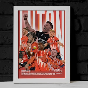 Luton Town Play Off Winners Poster Print