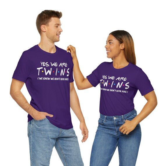 Funny Twin Tshirt Boy Girl Twin Adult Shirt Twin Birthday Gift