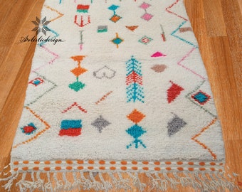 Personalized Bedroom Rug - Handwoven Berber Rug for Living Room - Available in ALL SIZES.