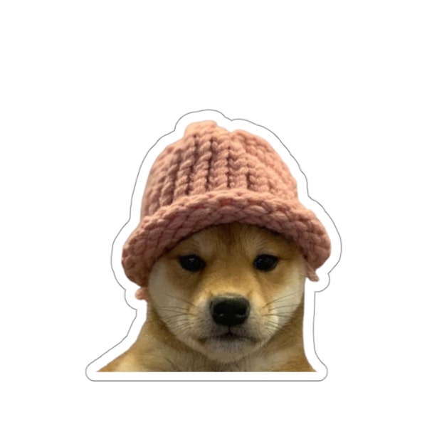 Dog Wif Hat #WIF Kiss-Cut Stickers