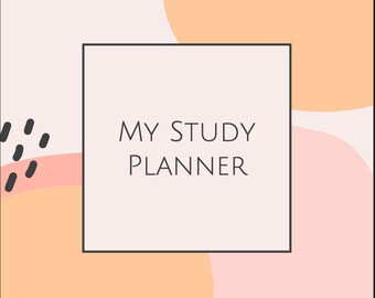 A4 PRINTABLE Student Study Planner Template (20 pages)
