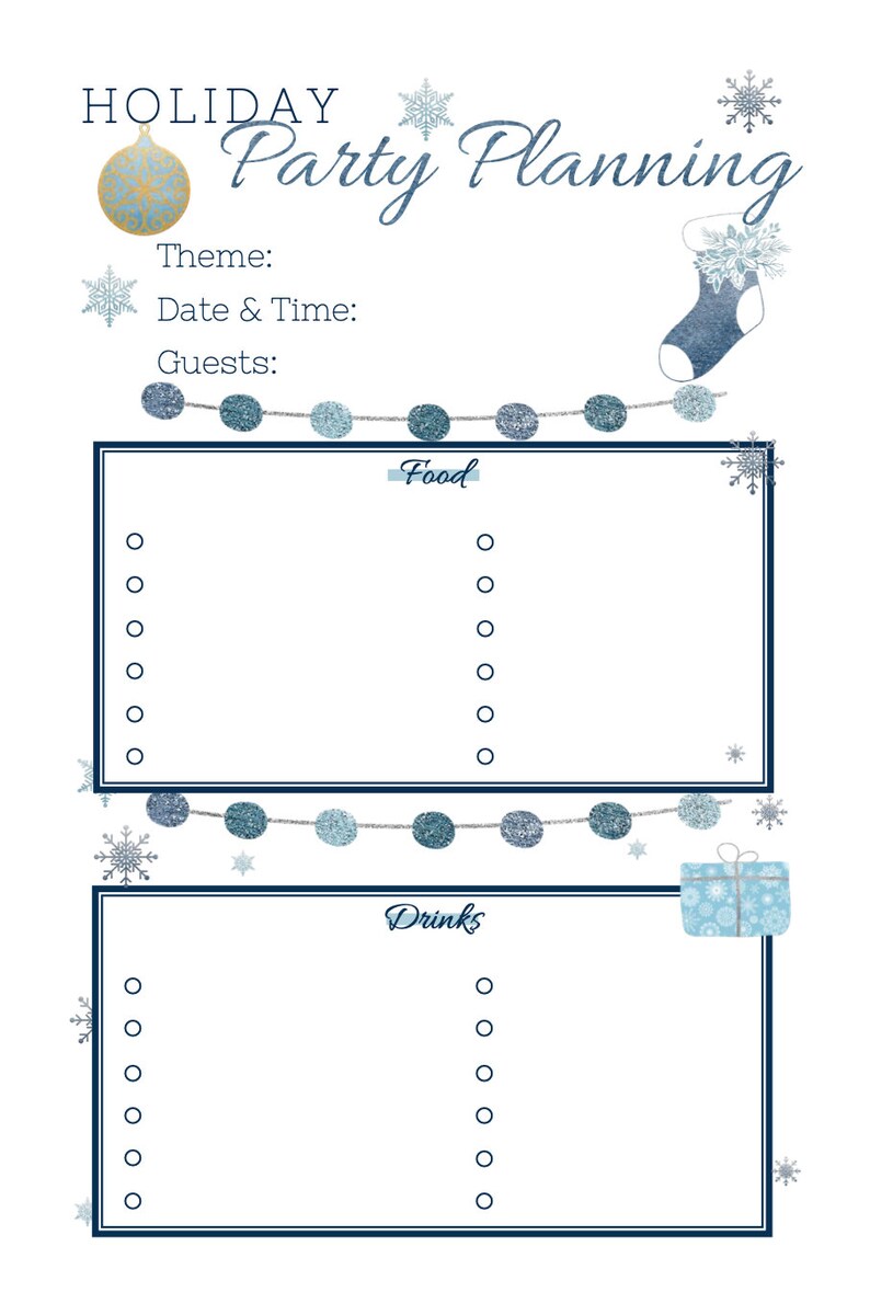A4 PRINTABLE Christmas Planner Template 36 Pages Etsy