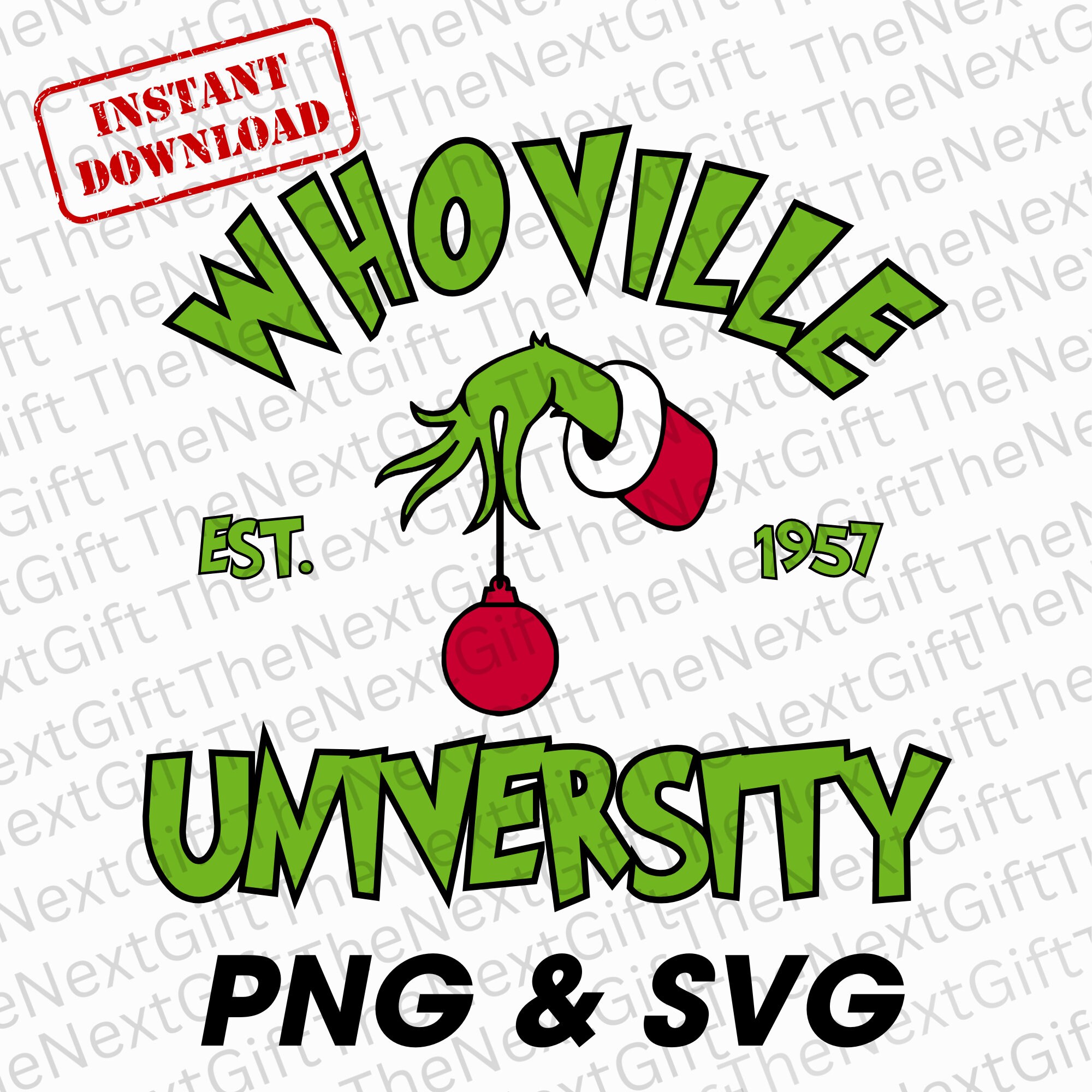 Whoville University Svg Whoville Svg Whoville Est 1957 Svg - Etsy UK