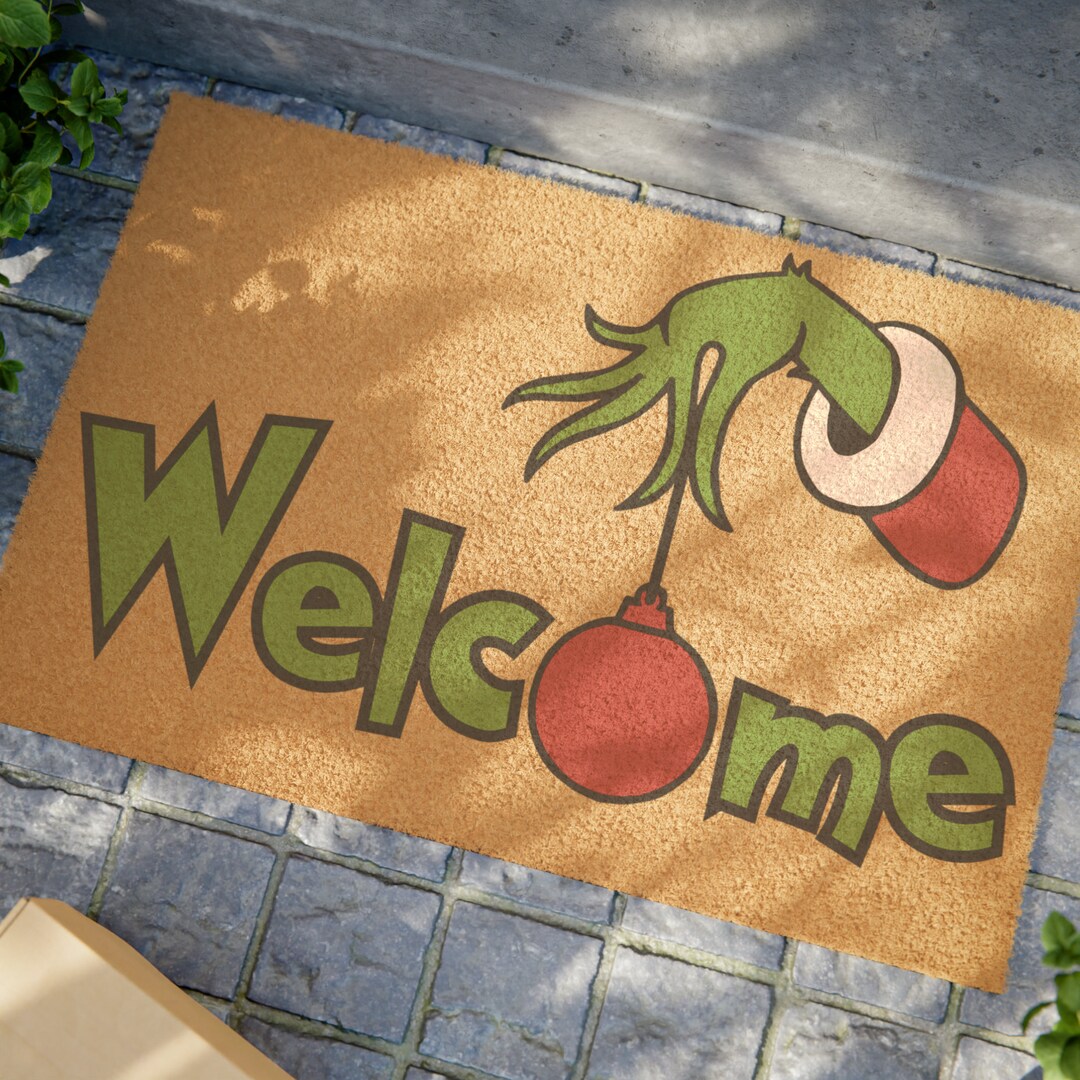 Christmas Mat Mat Funny Outdoor Mat Etsy