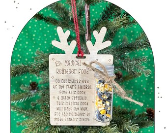 Comida mágica para renos / Adorno navideño / Relleno de medias / Regalo de Nochebuena