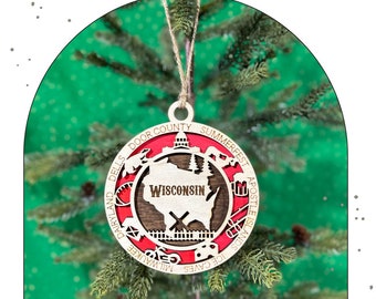 Un adorno navideño muy de Wisconsin