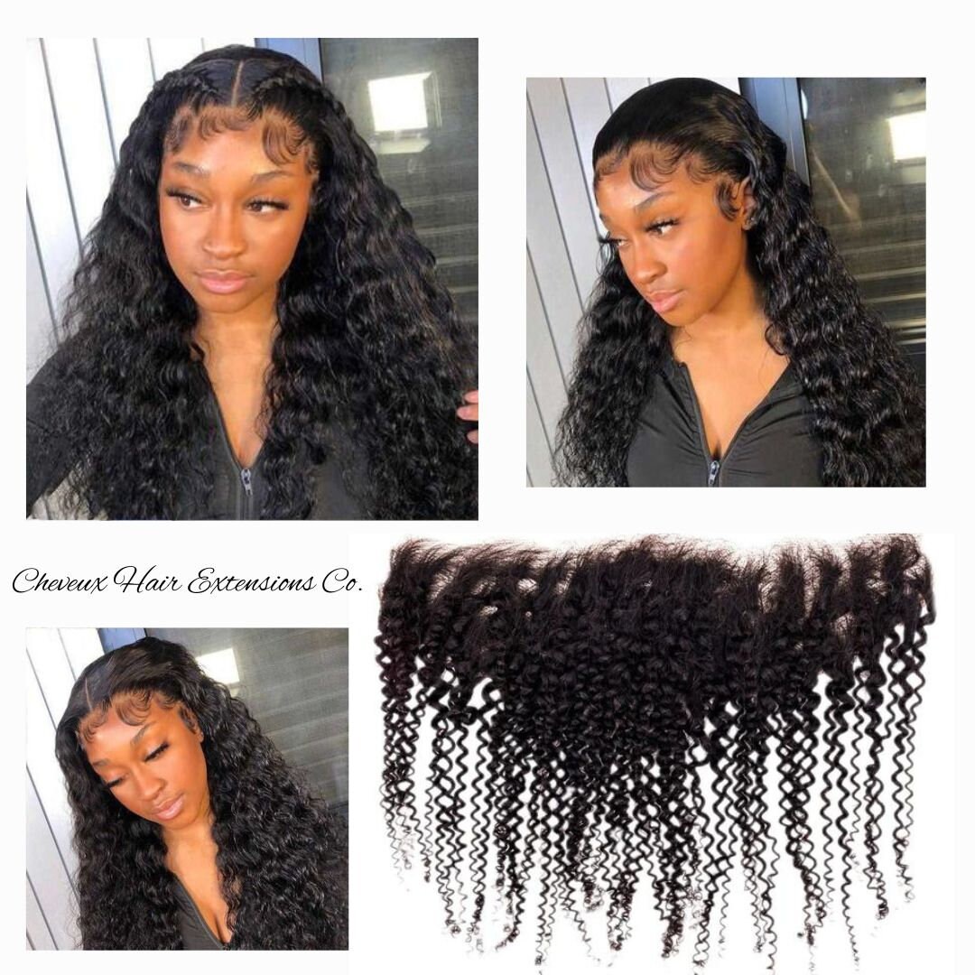 AFRO KINKY FRONTAL Human Hair Etsy