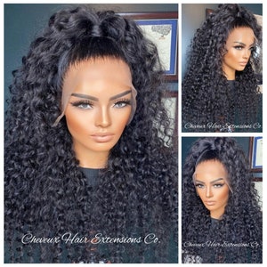 Brazilian Virgin hair Deep curly Pre plucked bleached knots 13*6 HD lace wig