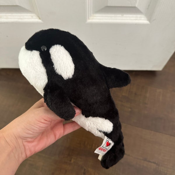 Webkinz Ganz Orca Whale Plush Stuffed Animal Toy 11 inch No Code Tag