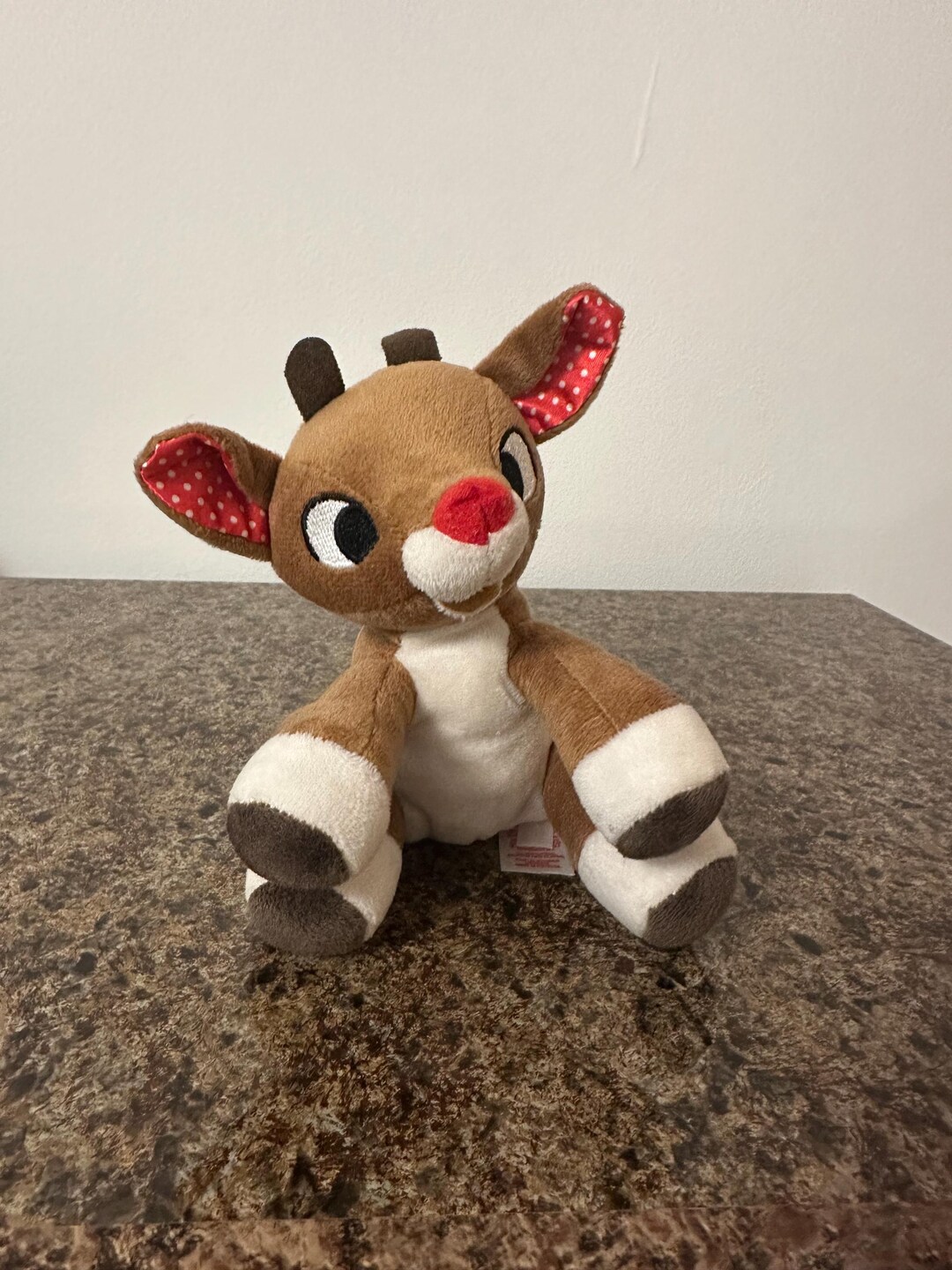 Rudolph Rattle Plush Stuffed Animal Toy 6 Inch - Etsy