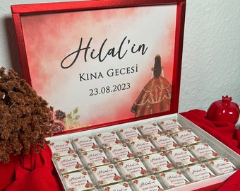 Personalisierte Schokobox Kina, Henna