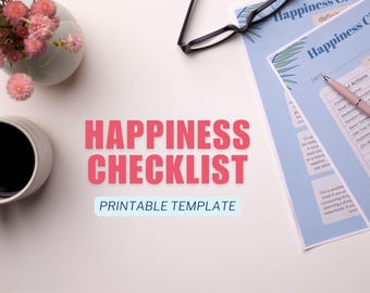 Checklist voor geluk: dagelijkse en wekelijkse vreugdevolle taken (pdf-download)