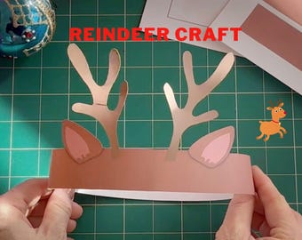 DIY-rendiergeweikostuum: afdrukbare kerstknutsel (pdf en SVG)