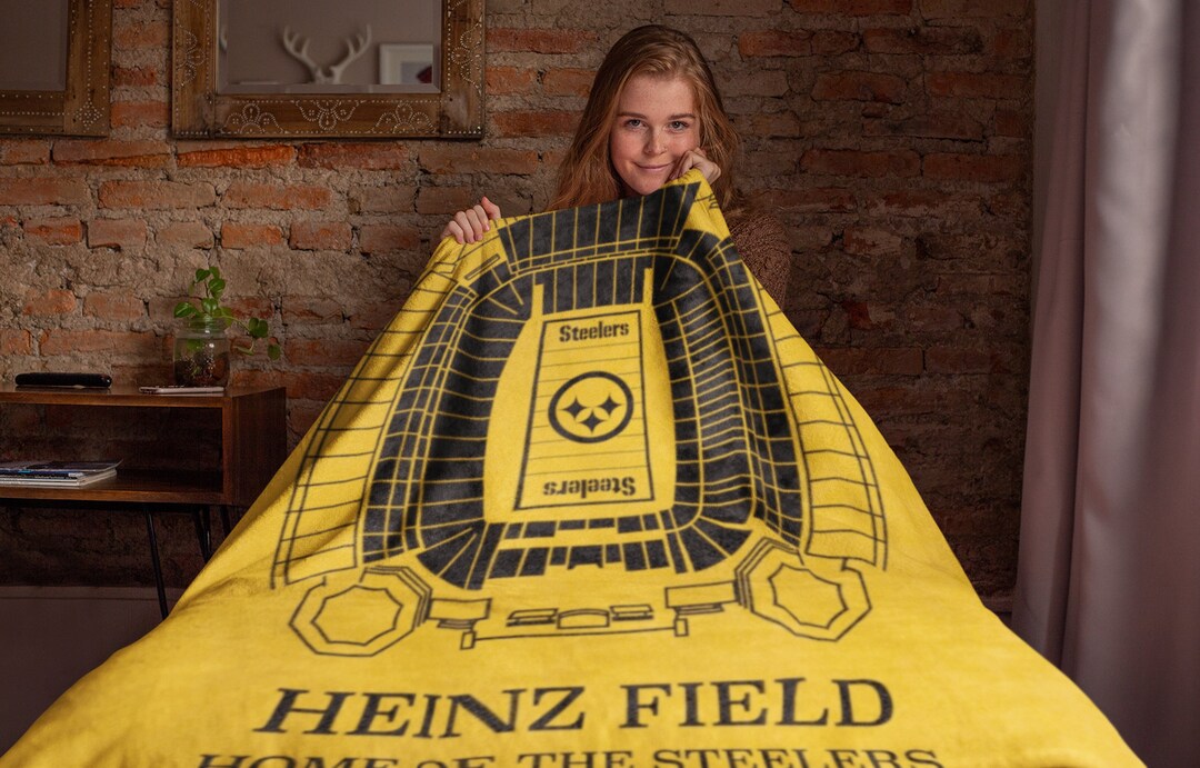 Pittsburgh Steelers Heinz Field Blanket Yellow Etsy